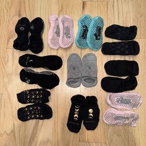 Pure Barre and various Pilates sticky socks